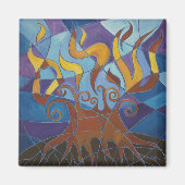 Burning Bush Mosaik II Magnet (Vorne)