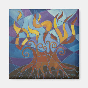 Burning Bush Mosaik II Magnet
