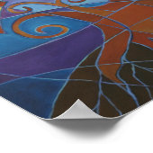 Burning Bush Mosaik II Print Poster (Ecke)