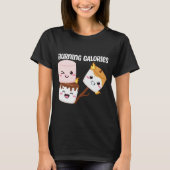 Burning Calories Marshmallow Meme T-Shirt (Vorderseite)