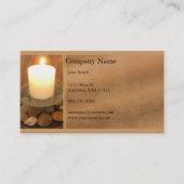 Burning Candle Business Card Visitenkarte (Vorderseite)