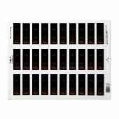 Burning Candles Weihnachtslabel (Vorne)