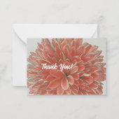 Burning - Danke flache Note Card Mitteilungskarte (Vorderseite)