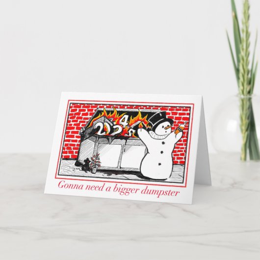 Burning Dumpster Karte (Vorderseite)