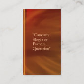 Burning Flame Business Card Visitenkarte (Rückseite)