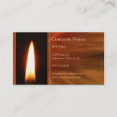 Burning Flame Business Card Visitenkarte (Vorderseite)