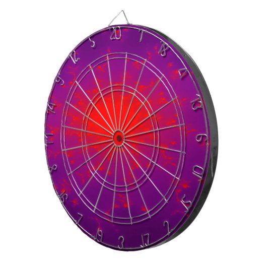 Burning Galaxy Fraktal Dart Board Dartscheibe (Vorderseite rechts)