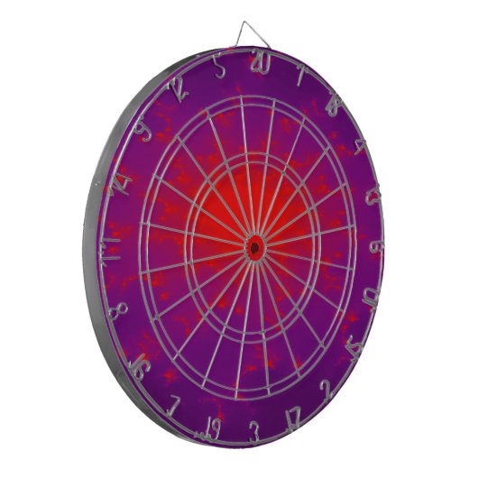 Burning Galaxy Fraktal Dart Board Dartscheibe (Vorderseite Links)