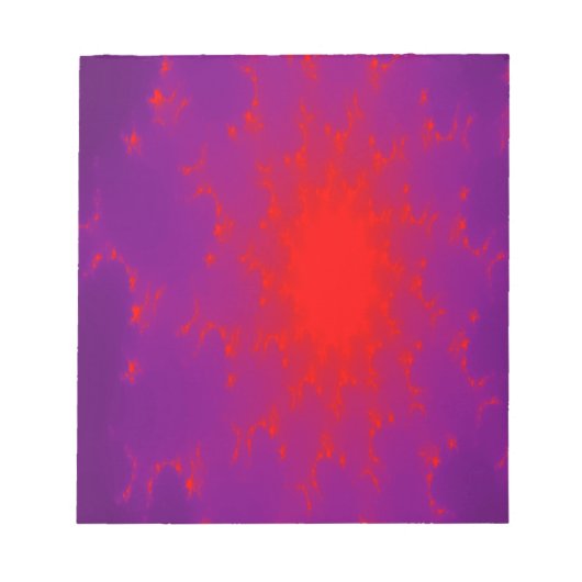 Burning Galaxy Notepad Notizblock (Vorderseite)