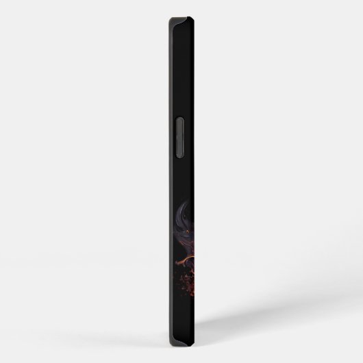 Burning Gitarre Black AI Art iPhone Hülle (Rechte Seite)