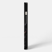 Burning Gitarre Black AI Art iPhone Hülle (Linke Seite)