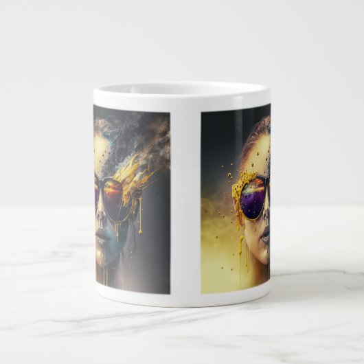 Burning Glasses Jumbo Tasse (Vorderseite)