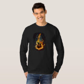 Burning Guitar for Rock n Roll T-Shirt (Vorne ganz)