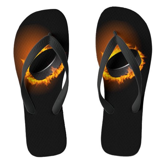 Burning Hockey Puck Badesandalen (Fußbett)