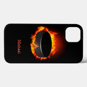 Burning Hockey Puck Case-Mate iPhone Hülle (Rückseite (Horizontal))