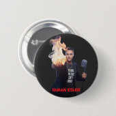 Burning in Your Touch Schwarz T-Shirt - Fabian Sta Button (Vorne & Hinten)