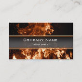 Burning Inferno Business Card Visitenkarte (Vorderseite)