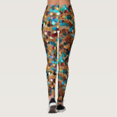 Burning Man Multicolor-Sequenzen Leggings (Rückseite)
