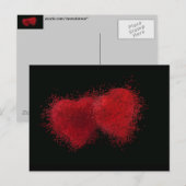 Burning mit Liebe Postkarte (Vorne/Hinten)