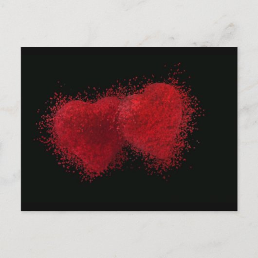 Burning mit Liebe Postkarte (Vorderseite)