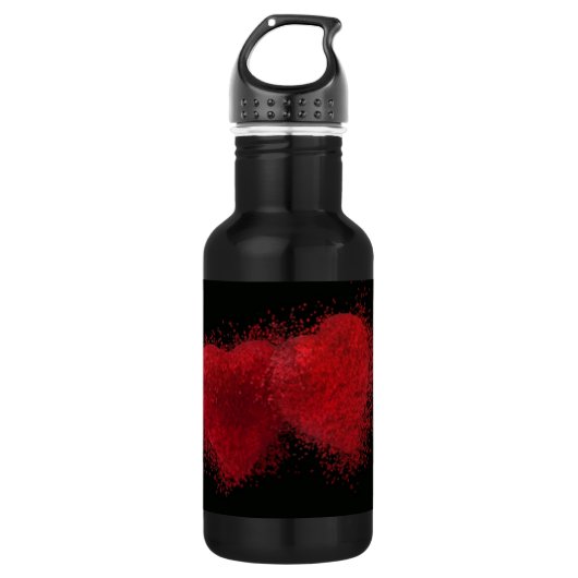 Burning mit Liebe Trinkflasche (Vorderseite)