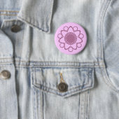Burning mit Life Blume Button, Lavendel Button (Beispiel)