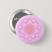Burning mit Life Blume Button, rosa Button (Vorne & Hinten)