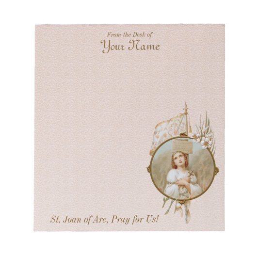 Burning of St. Joan at the Stake (BF 01) 5,5" x 6" Notizblock (Vorderseite)