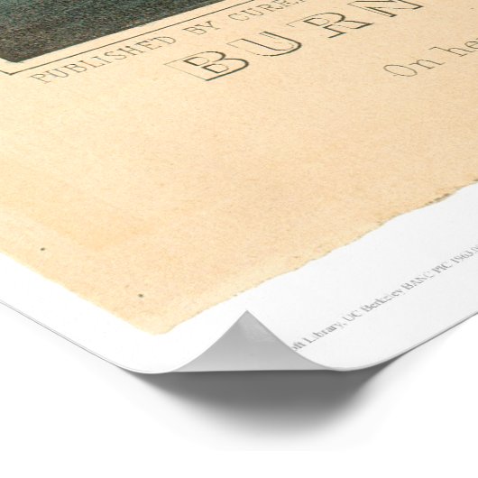 Burning of the Steamship Golden Gate (0144A) Poster (Ecke)