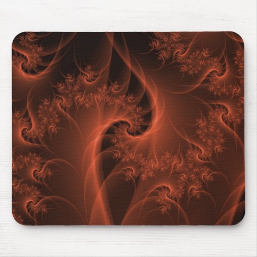 Burning Orange Drehung Mousepad (Vorne)