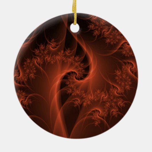 Burning Orange Drehung Ornament (Hinten)