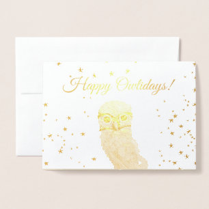 Burning Owl Holidays Folienkarte