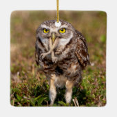 Burning Owl Keramik Ornament (Rückseite)