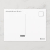 Burning Owl Nah Up Profil Postkarte (Rückseite)