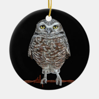 Burning Owl Ornament