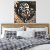 Burning Owls Leinwanddruck (Insitu (Schlafzimmer))