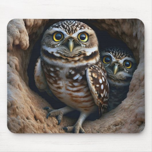 Burning Owls Mousepad (Vorne)