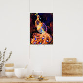 Burning Phoenix Peacock Poster (Küche)