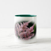 Burning Pink Blume Personalisiert Zweifarbige Tasse (Mittel)