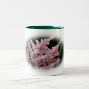 Burning Pink Blume Personalisiert Zweifarbige Tasse