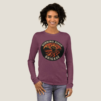 Burning River Brigade Langarmshirt  Tri-Blend Shirt
