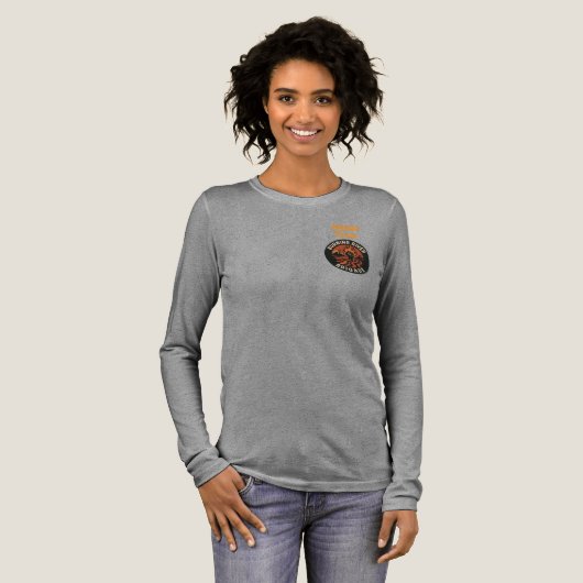 Burning river brigade long sleeve Tri-Blend shirt (Volle Vorderseite)