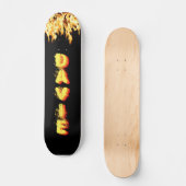 Burning Skateboard with Your Name (Vorderseite)