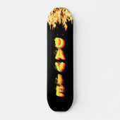 Burning Skateboard with Your Name (Vorne)