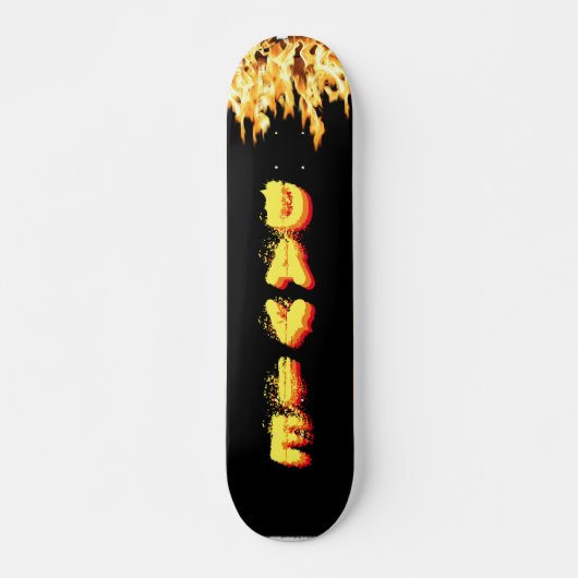 Burning Skateboard with Your Name (Vorne)