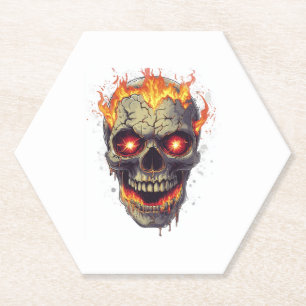 Burning Skull Inferno Untersetzer