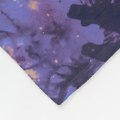 Burning Trails - Dirt-Bike-Fahrer Fleecedecke (Ecke)