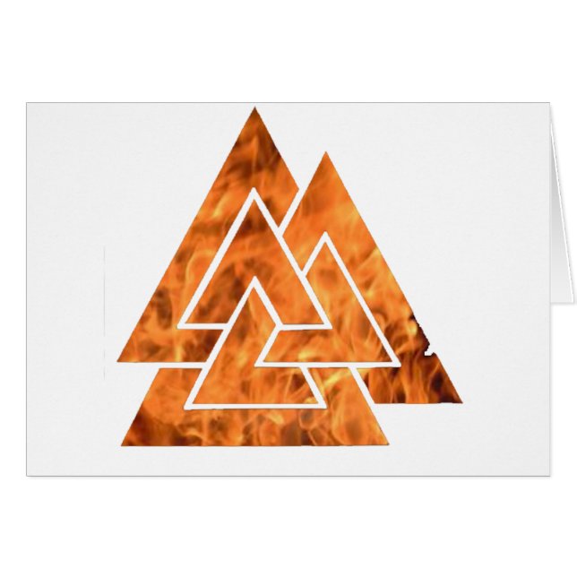Burning Valknut (Vorderseite (Horizontal))