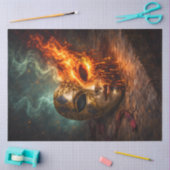Burning Venetian Mask Decoupage Seidenpapier (Basteln)