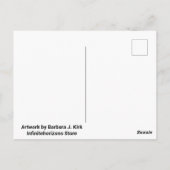 Burning White Candlestick Postcard Postkarte (Rückseite)